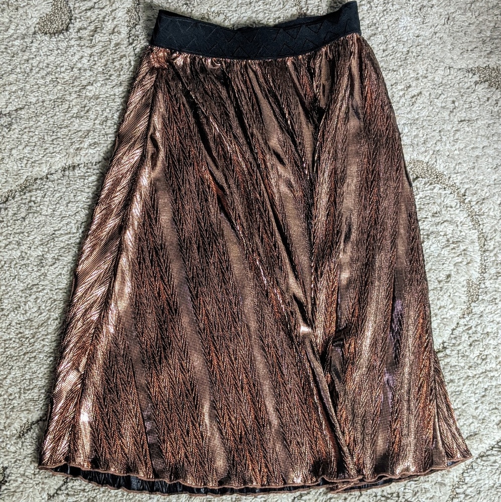 Lularoe Elegant rose gold Jill skirt